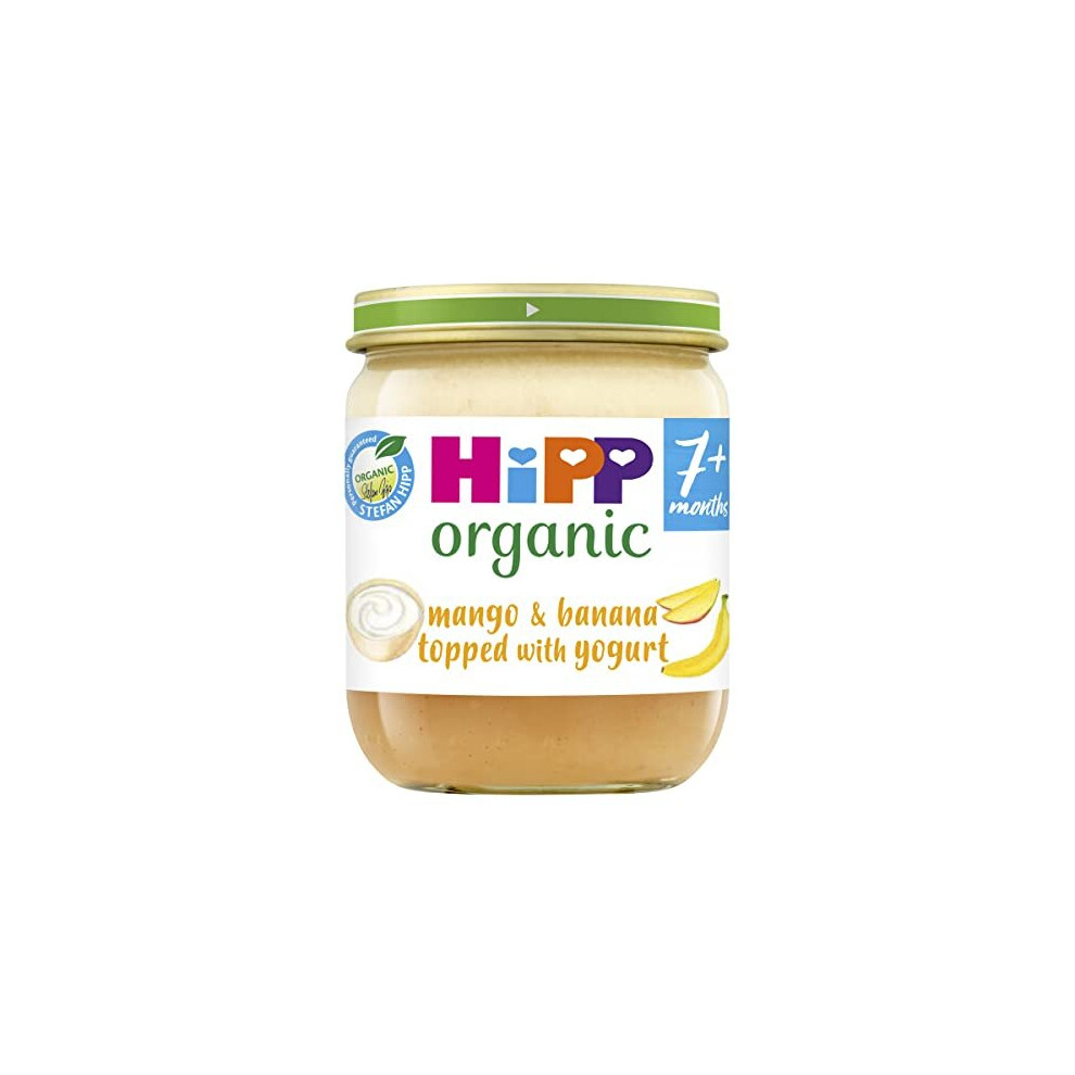 Mango Banana topped with Yogurt Baby Food Jar 7 Months 6 x 160g