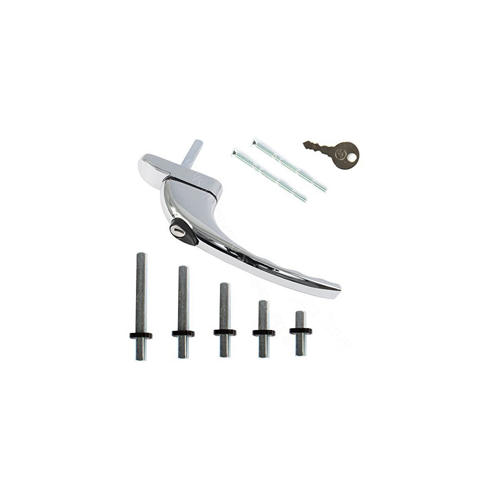 Prolinea Smart Spindle Chrome Upvc Universal Inline Espag Lockable Window Handle Smart Spindle