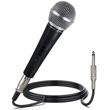 PDMIC59 Professional Dynamic Vocal Microphone Moving Coil Dynamic Cardioid Unidirectional Handheld Microphone with ONOFF Switch Includes 15ft XLR