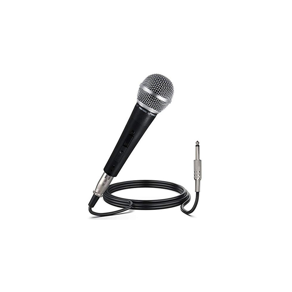 PDMIC59 Professional Dynamic Vocal Microphone Moving Coil Dynamic Cardioid Unidirectional Handheld Microphone with ONOFF Switch Includes 15ft XLR
