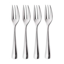 Malvern Bright Pastry Forks Set of 4 Made from Stainless Steel Dishwasher Safe