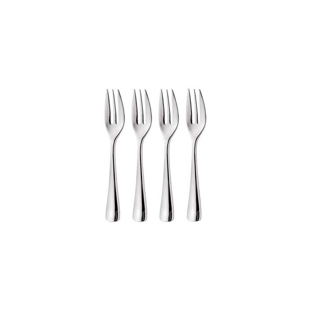 Malvern Bright Pastry Forks Set of 4 Made from Stainless Steel Dishwasher Safe