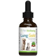Lung Gold for Dogs Natural Breathing Support for Canines 2 oz 59 ml