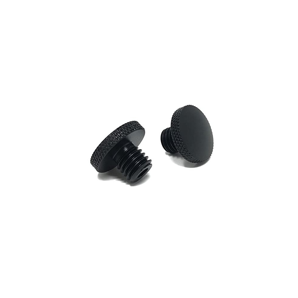 Motorcycle Mirror Blanking Plugs Motorbike Universal Holes Cover Cafe Racer Bike Mirror Plug Bolts Cap Ends Black 5697028441905