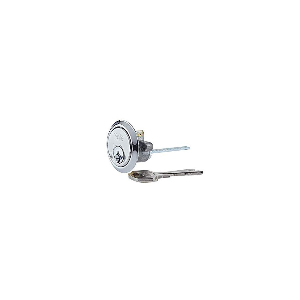 Yale P4kp1109ch Replacement Rim Cylinder Suitable For 3857 Mm Doors 4 Keys Provided Chrome Finish Visi Packed