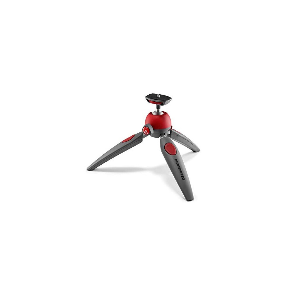 MTPIXIEVORD PIXI EVO 2Section Mini Tripod Compatible with DSLR Compact System Camera Mirrorless Entry Level Foldable Lightweight Red