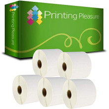 5 x Zebra 76mm x 51mm Compatible Direct Thermal Labels for Zebra Type Printers 1000 Labels per Roll