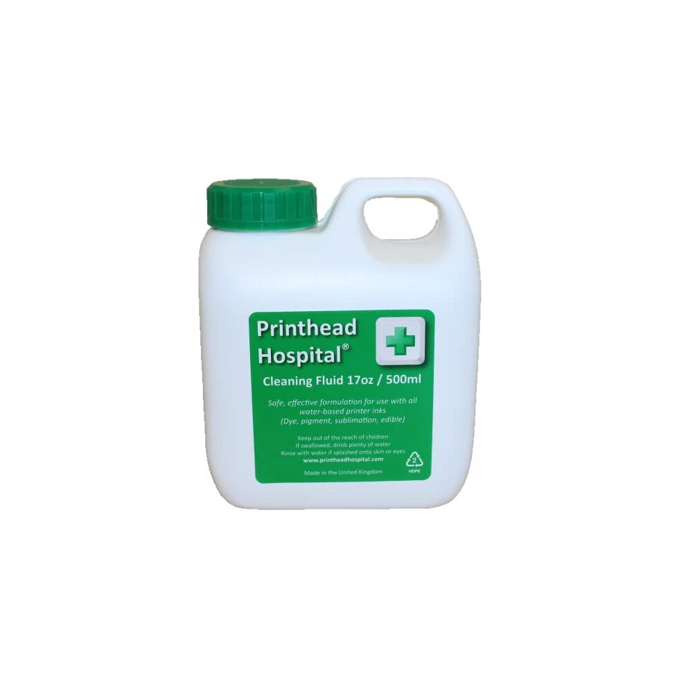Cleaning Fluid For Epson Brother Canon Hp Inkjet Printers 17Oz 500Ml 5060272340056