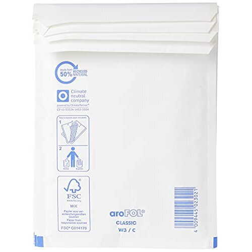 140 x 195 mm Bubble Padded Envelope White Pack of 20 1