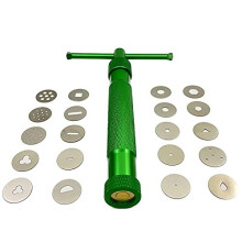 Ton-Extruder, Fondant-Extruder mit 20 Scheiben, Zuckerpaste, Kuchen-Dekor-Werkzeug-Set