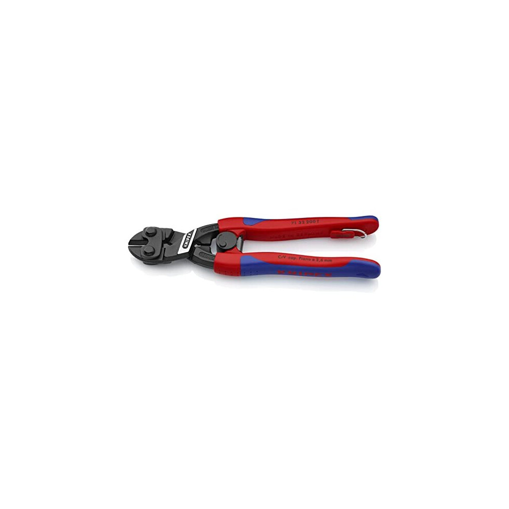 CoBolt Compact Bolt Cutter black atramentized with slim multicomponent grips with integrated tether attachment point for a tool tether 200 mm