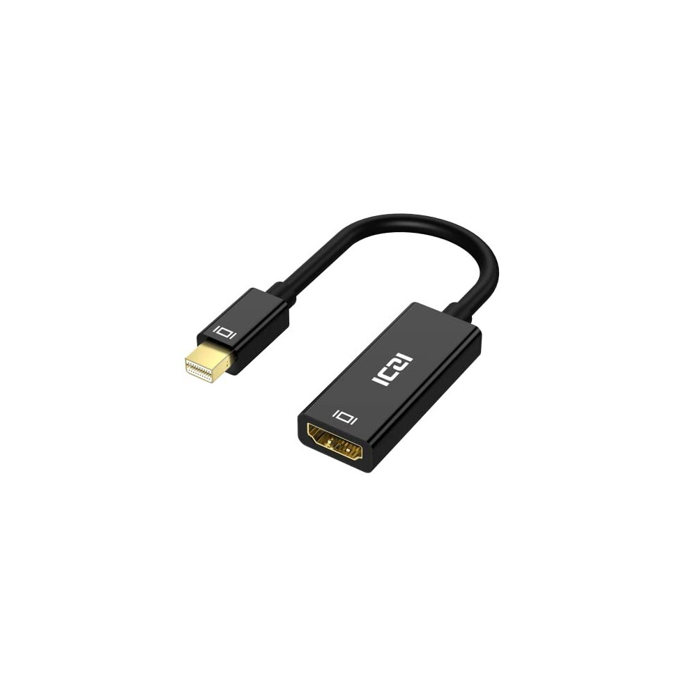 4K Mini Displayport To Hdmi Adapter Iczi Mini Dp To Hdmi Thunderbolt To Hdmi Plated Cord For Macbook Chromebook Pixel Surface Pro Hdtvs Monitors Gold 603161066207