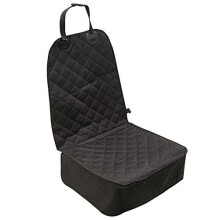 Pet Front Seat CoverDog Car Seat Cover WaterProof Nonslip Rubber Backing with Anchors Universal Design for All CarsTrucks SUVsBlackAK027