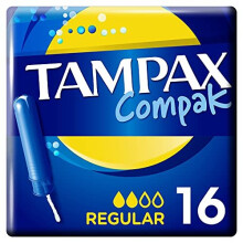 Tampax Compak Regular Tampons with Applicator 16 Pieces