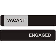 VacantEngaged Sliding Sign 255mm x 52mm AluminumPVC