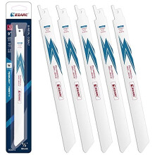 Reciprocating Saw Blade BiMetal Cobalt Sabre Saw Blades for ThinMedium Metal Cutting 225mm 18TPI R922PT 5Pack