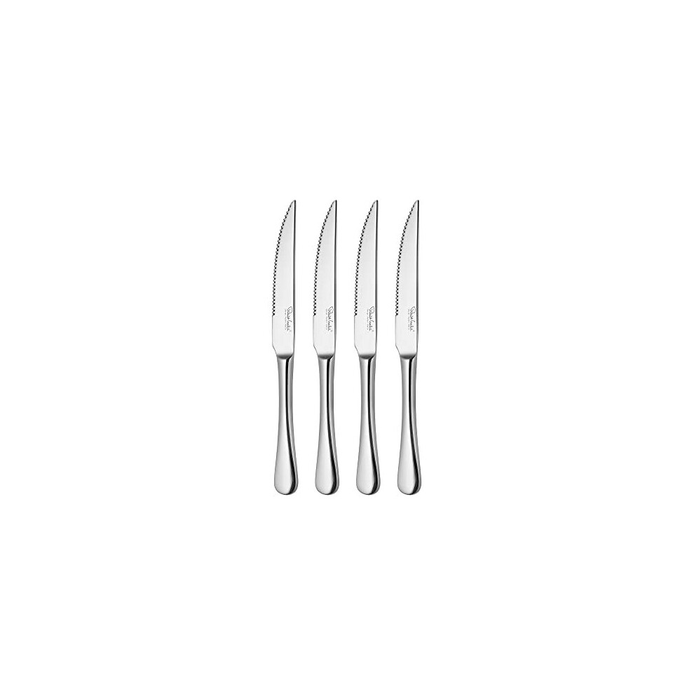 Radford Bright Cutlery Steak Knife Set of 4 Made from Stainless Steel Dishwasher Safe