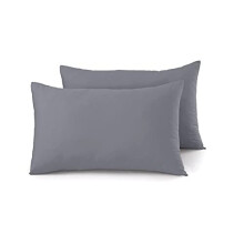 100 Egyptian Cotton 300 Thread Count Pair of Pillowcase Grey