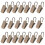 20 Curtain Clips wHook Antique Brass 1