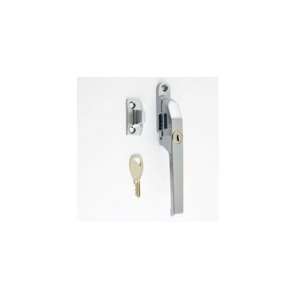 Modern Contemporary Design Lockable Casement Window Fastener 124Mm Satin Chrome 611745908317