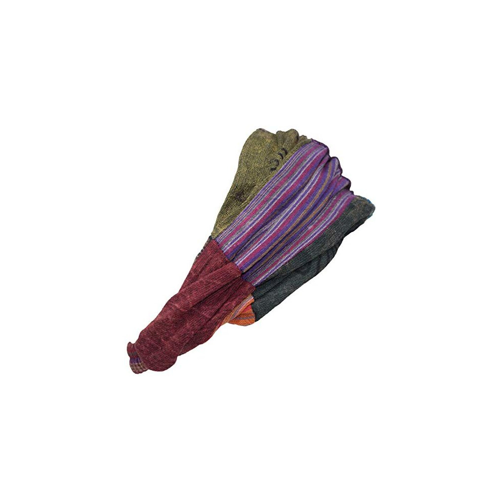 Gheri Cotton Elastic Hippie Bohemian Bandana Headband Patchwork Stonewashed