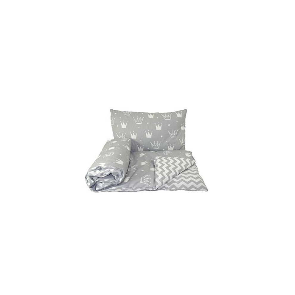 Baby's Comfort Reversible 2Pcs Baby Bedding Set Duvetquilt Cover Pillowcase 120X90cm For Cots And Cotbeds 23