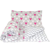 Reversible 2pcs Baby Bedding Set DuvetQuilt Cover Pillowcase 120x90cm for cots and cotbeds 12 Cotton 2 Count Pack of 1