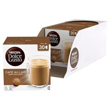Nescafe Dolce Gusto Caf Au Lait Coffee Pods Pack of 3 Total 90 Capsules