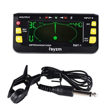 Metronome Tuner Metrotuner for GuitarBassUkuleleViolinChromatic Tuner MicClipon TuningLinein Tuning Optional Flat tuning for GuitarBass Tap Tempo