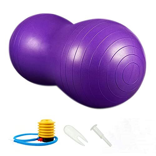 Peanut Ball for Kids Therapy Antiburst Exercise Ball 90x45cm Yoga Ball with Hand Pump Gym Quality Fitness Ball for Pregnancy Children Women Men on OnBuy