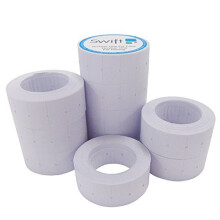 30000 White 22 x 12mm Price Gun Labels CT1 Punch Hole