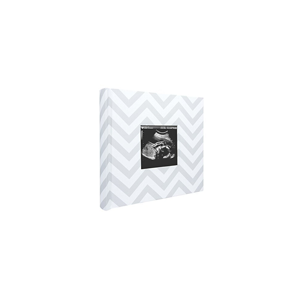 Baby Photo Album For Baby Girl Or Baby Boy Gender Neutral Baby Memory Book Newborn Keepsake Gift For New And Expecting Parents Chevron Grey Pearhead
