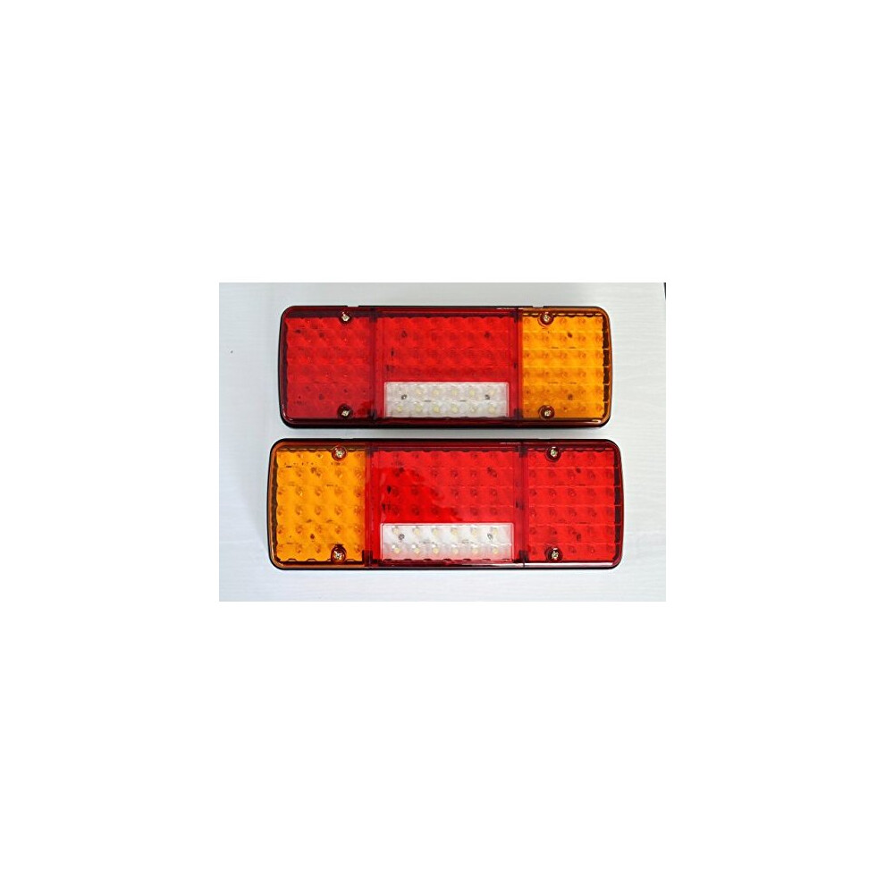 2X Rear Tail Led 12V Lights 5 Functions Ultra Thin Design For Truck Trailer Chassis Tipper Lkw Motorhome Lorry Camper 6933512893461