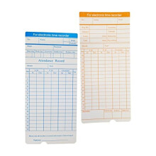 Monthly Clocking in Cards for Electronic Time Recorders and Clocking in Machines x 100