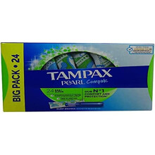 Tampax Tampax Pearl Compak Super Tampons with Applicator 24 Pieces