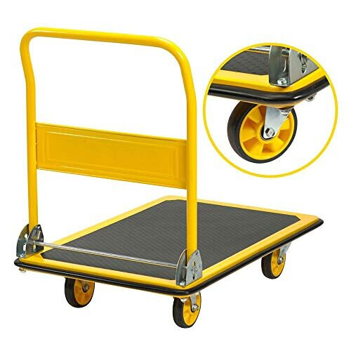 STANLEY Stanley Stalen Platformwagen-300KG, Geel, SXWTD-PC528 2