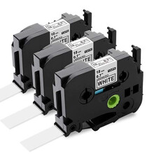 Compatible for Brother Label Printer Tape 18mm TZe241 TZe241 AZe241 Replace for Brother TZe Tape 18mm Black on White Laminated for Brother PTouch 1830