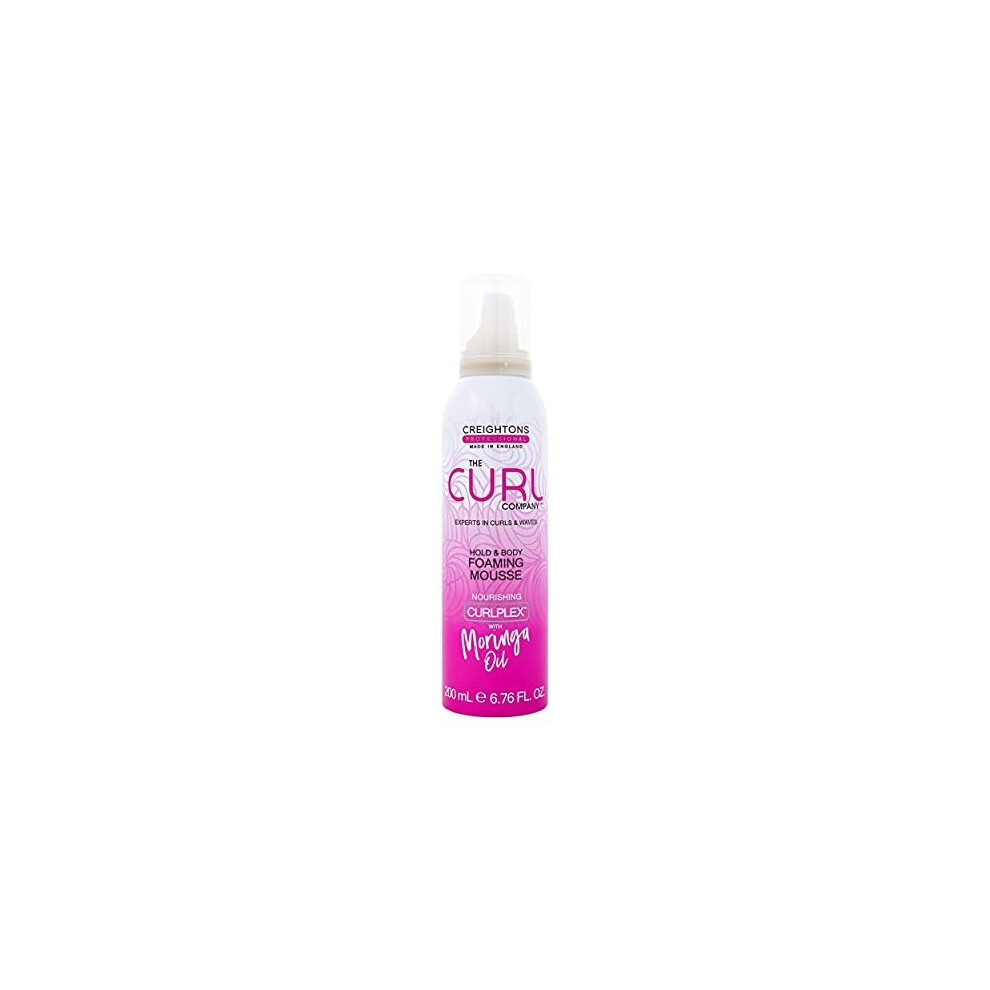 The Curl Company Hold And Body Foaming Mousse 200 Ml Defines Curls And Waves Eliminates Frizz And Smoothes Unruly Flyways Professionally Formulated With Curplex And