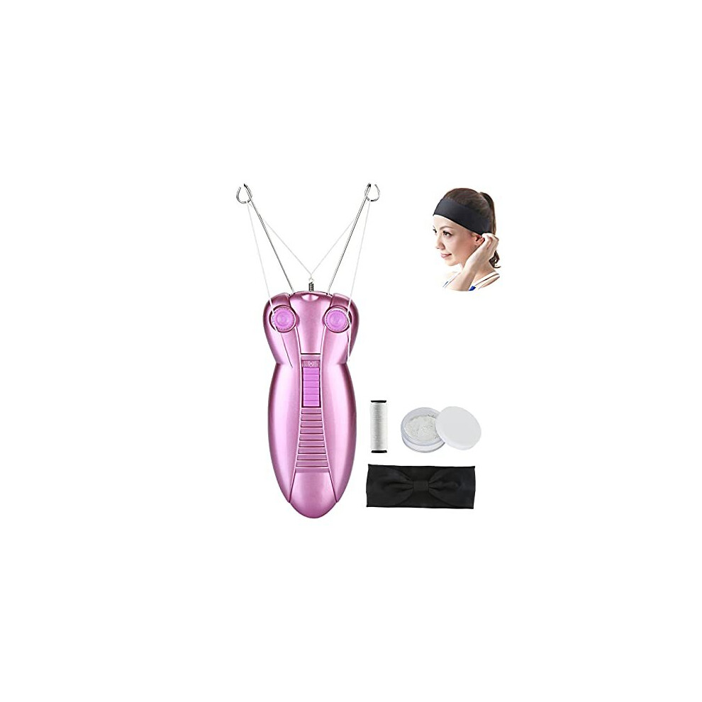 Waycom Ladies Facial Hair Remover Electric Womens Beauty Epilator Facial Threading Hair Removal Shaver Face Massager Pull Faces Delicate Device Depilation