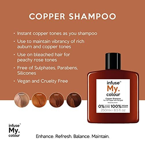 Infuse My Colour Copper Shampoo 250 ml Pack of 1 1