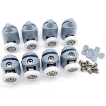 8 Shower Door Rollers Wheels Runners Pulley Roller 25MM