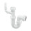 McAlpine WM15 Adjustable Sink Trap with 135 Degree Swivel Nozzle White 1