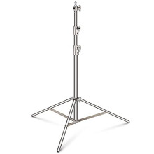 10226m Stainless Steel Light Stand Spring Cushioned Heavy Duty Photography Tripod Stand with 14 to 38 Universal Screw Adapter for Strobe LED Video