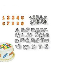 Pack of 36 Alphabet Letter Number Fondant Icing Cutter SetSmall Size Cake Decorating Mold