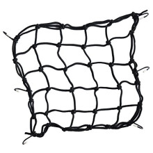 118118 Motorcycle Bike 6 Hooks Hold Down Bungee Carrier Cargo Net Stretch Web Mesh Gas Luggage Helmet