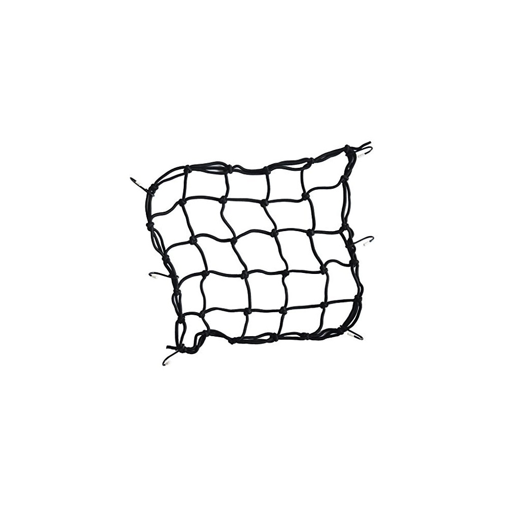 118118 Motorcycle Bike 6 Hooks Hold Down Bungee Carrier Cargo Net Stretch Web Mesh Gas Luggage Helmet 711301278615