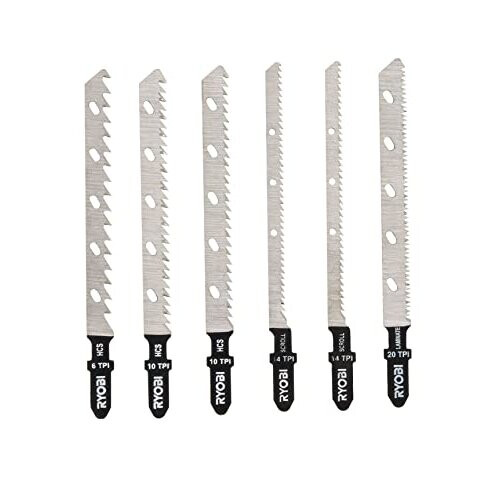 Ryobi RAK6JSBW Jigsaw Blade Set 6 Piece 1