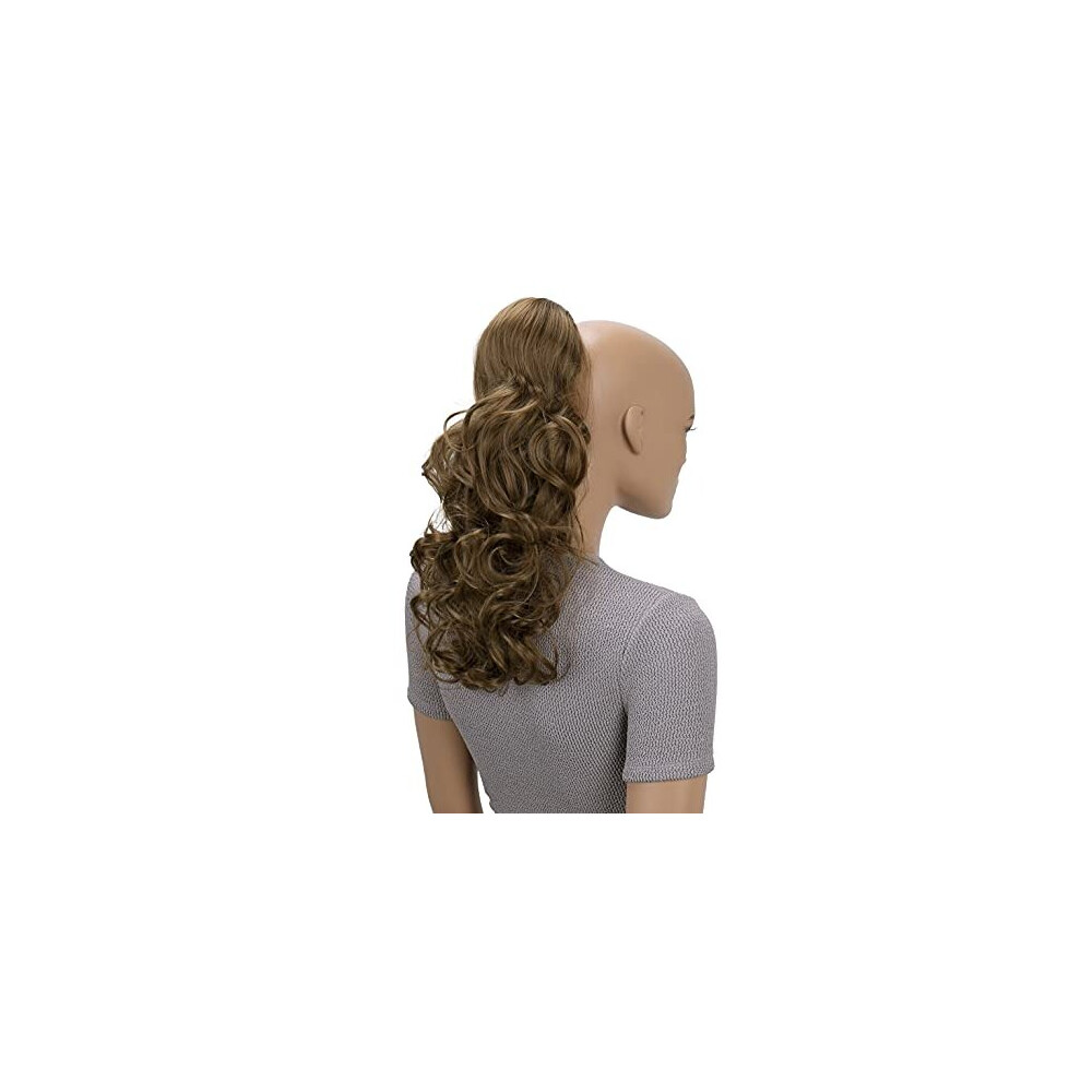 Caisha Unisex Brown Prettyshop 18 Hairpiece Ponytail Extensions Voluminous Wavy Ph21
