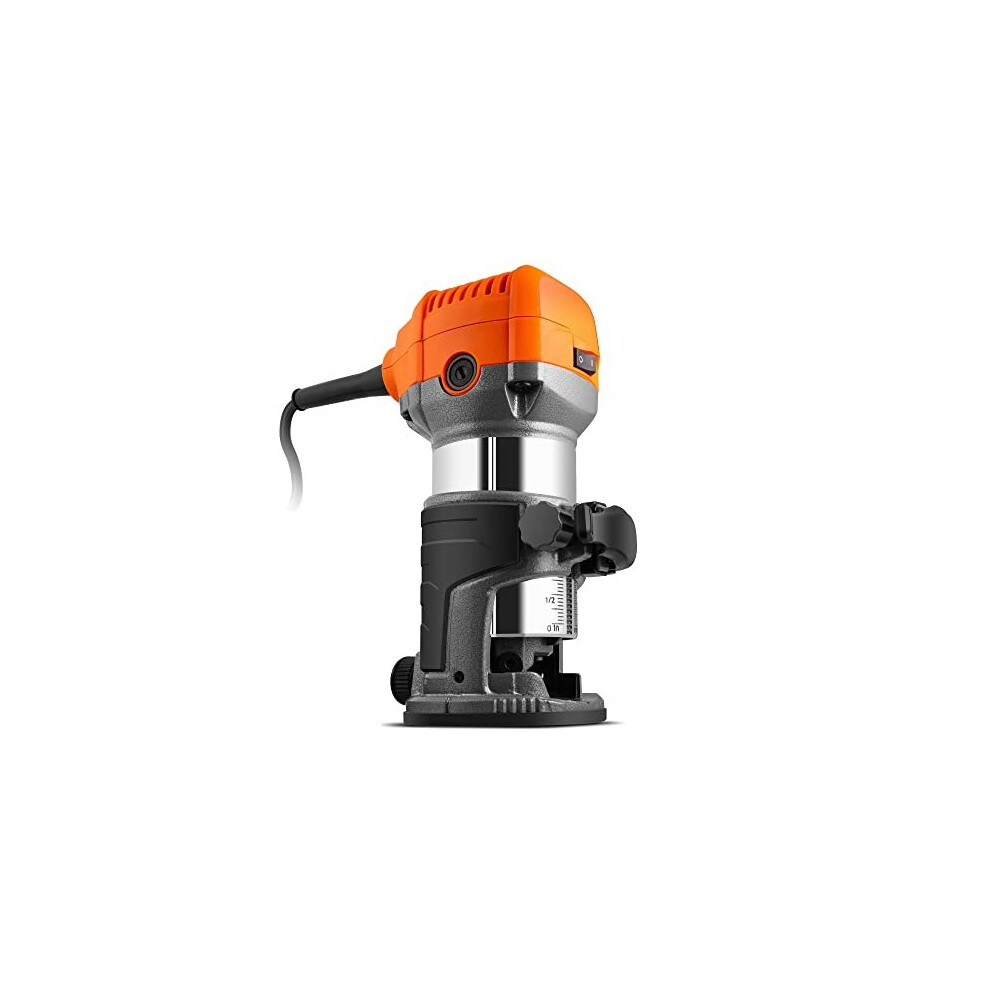 Compact Palm Router Saw 710W Electric Trimmer Router Corded Chuck Collect Diameter 14 38 220V Plunge Wood Router Trimmer Base For Woodlaminate 5056115700385