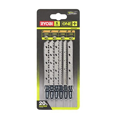 Ryobi RAK6JSBW Jigsaw Blade Set 6 Piece